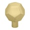 Gliderite Hardware 1-1/2 in. Faceted Knob Satin Gold 5826-SG-1 - alternate 1